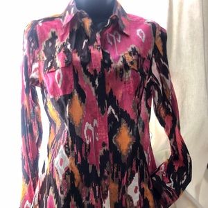 Signature by Larry Levine fitted shirt / blouse